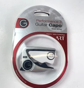 G7th Performance 3 Guitar Capo, Steel String Silver ART Tension Control - Picture 1 of 3