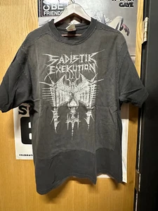 Vintage 1997 Sadistik Exekution - K.A.O.S. Size L T-Shirt Mens - Picture 1 of 3