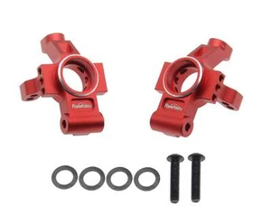 Powerhobby Aluminum Rear Steering Hub Carriers Red FOR Traxxas 4-Tec Drift - Picture 1 of 2