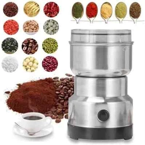 Electric Coffee Bean Grinder Nut Seed Herb Grind Spice Crusher Mill Blender - Picture 1 of 7