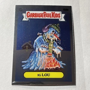 Tarjeta Topps Garbage Pail Kids 2021 serie 4 cromada IG LOU GPK #158B - Imagen 1 de 2
