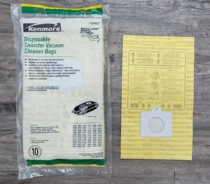10 Sears Kenmore 5055 50557 50558 C Q 50403 50104 Canister Vacuum Cleaner Bags - Picture 1 of 5