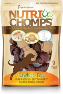 NutriChomps Dog Chews, 4-inch Knots, Easy to Digest, Rawhide-Free Dog Treats, 9 - Picture 1 of 11