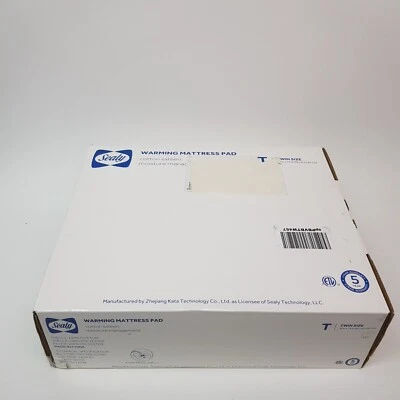 Almohadilla de colchón térmica Sealy Twin 3M Scotchgard eléctrica 75x39 15" calentador de cama profundo Foto 1 de 4