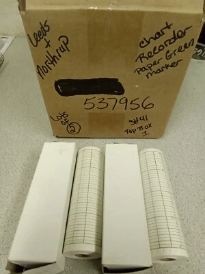Roll of Leeds & Northrup Chart Recorder Paper Green Marker for 537956 - Image 1 of 4