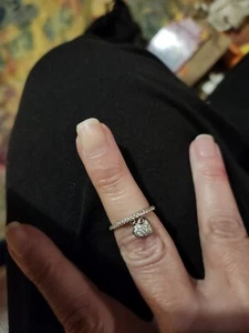 BOGO taglia 6. Nuovo con etichetta. Pendente Cuore Con Pietre Diamoniche - Foto 1 di 1