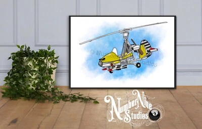 James Bond’s Little Nelly Artwork Illustration, limited/rare, signed by artist.  — 第 1/4 张图片