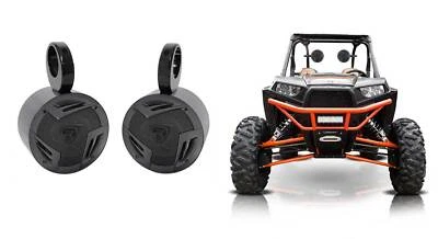(2) Rockville 5.25" Rollbar Tower Speakers For Polaris/JEEP/ATV/UTV/RZR/CART - Image 1 of 4