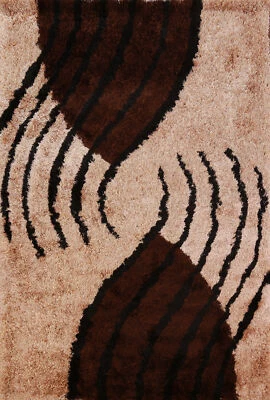 Stylish Shaggy Plush Rug 6x9 ft Luxurious Hand-tufted Rug - Image 1 of 4