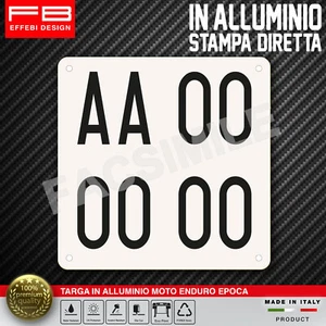 TARGA TARGHINO Moto Enduro Campionato Italiano FMI Coppa Italia ALLUMINIO HARD - Imagen 1 de 2