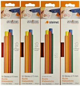 40 Steinel Klebesticks 11mm Heißkleber Heißklebestifte Klebepatronen Kleber BUNT - Bild 1 von 2