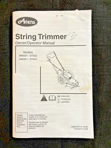 Ariens Decespugliatore a Corde Manuale d'uso per 946501-ST622 e 946301-ST622 - Foto 1 di 2