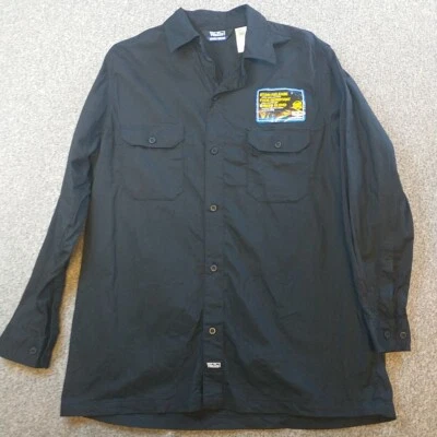 Camisa Ropa de Trabajo Paredes Para Hombre XL Negra Manga Larga Trabajo Rancho Exterior Foto 1 de 4