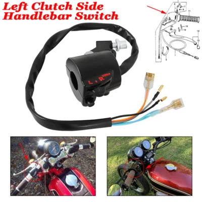 Interruptor de manillar lateral embrague izquierdo para Honda CB/CL 175-750 CB350 #35250-300-033 Foto 1 de 4