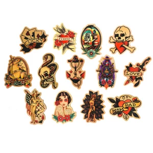 50 Stck. Seemann Tattoo Aufkleber Vinyl Aufkleber Aufkleber Pack Set UK Jerry traditionell - Bild 1 von 5