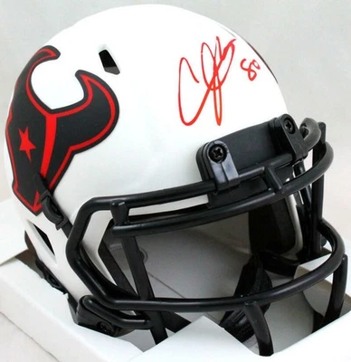 Mini Casco Andre Johnson Autografiado Houston Texans Velocidad Lunar-JSA W Auténtico *Rojo Foto 1 de 4