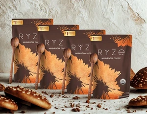 (Pack of 4) Organic RYSE Mushroom Coffee * 30 Servings Per Pack -Free Shipping - Picture 1 of 4