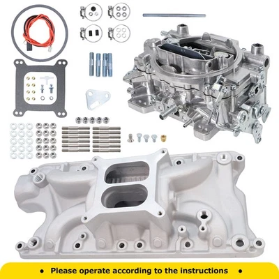Dual Plane Intake Manifold & 1405 4 Barrel Carburetor For Ford SBF 260 289 302 - Изображение 1 из 4