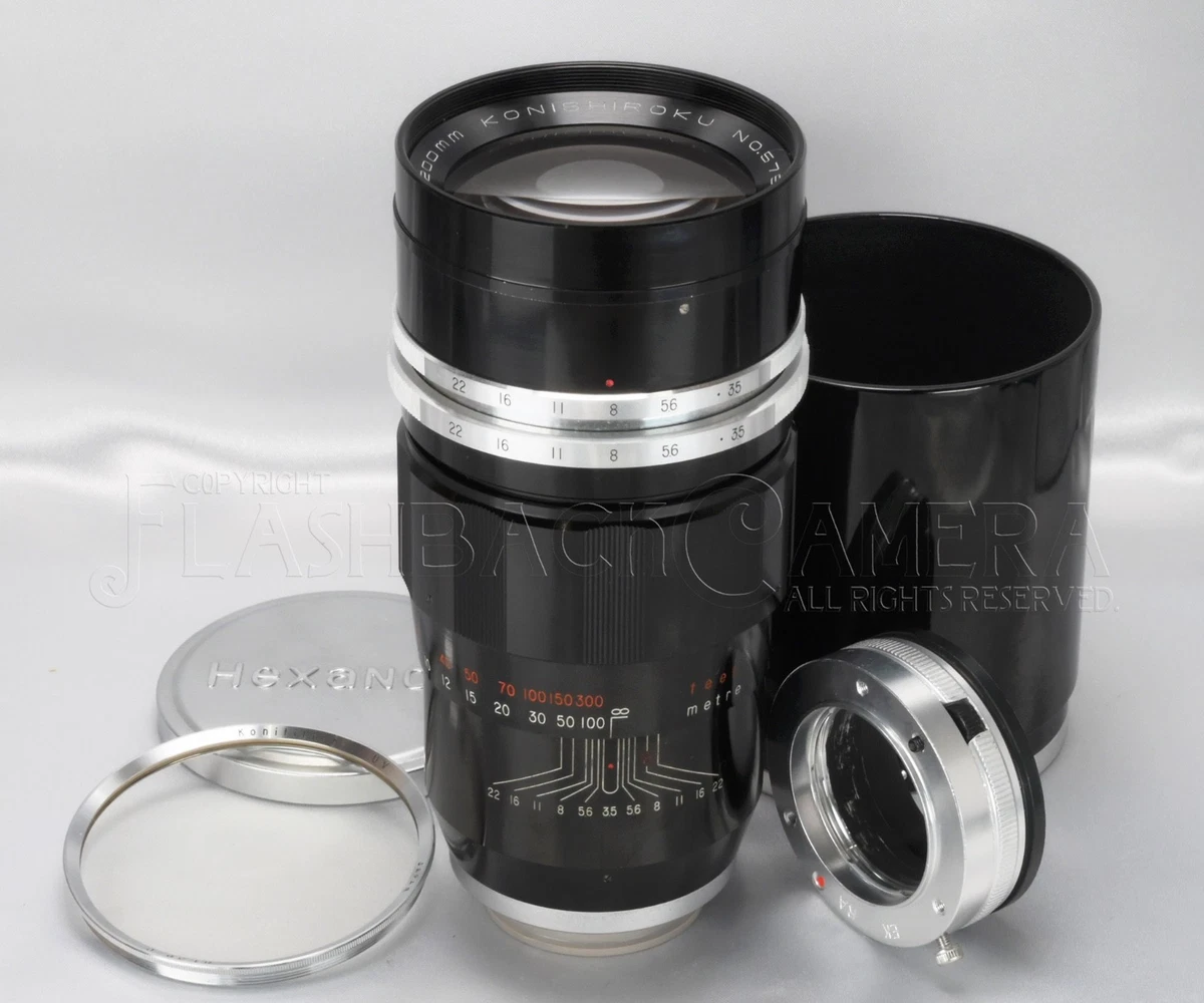 Konica f3.5/200mm レンズ ケース付き 200mm Focal f/3.5 Camera Lenses for Konica Minolta for sale | eBay