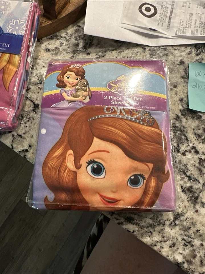 Sofia The 1st Toddler Sheet Set NIB - Image 1 of 1