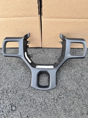 ✅ 2013-18 RAM 1500-3500 OEM STEERING WHEEL FRONT FACE BEZEL BLACK OEM - Image 1 of 2