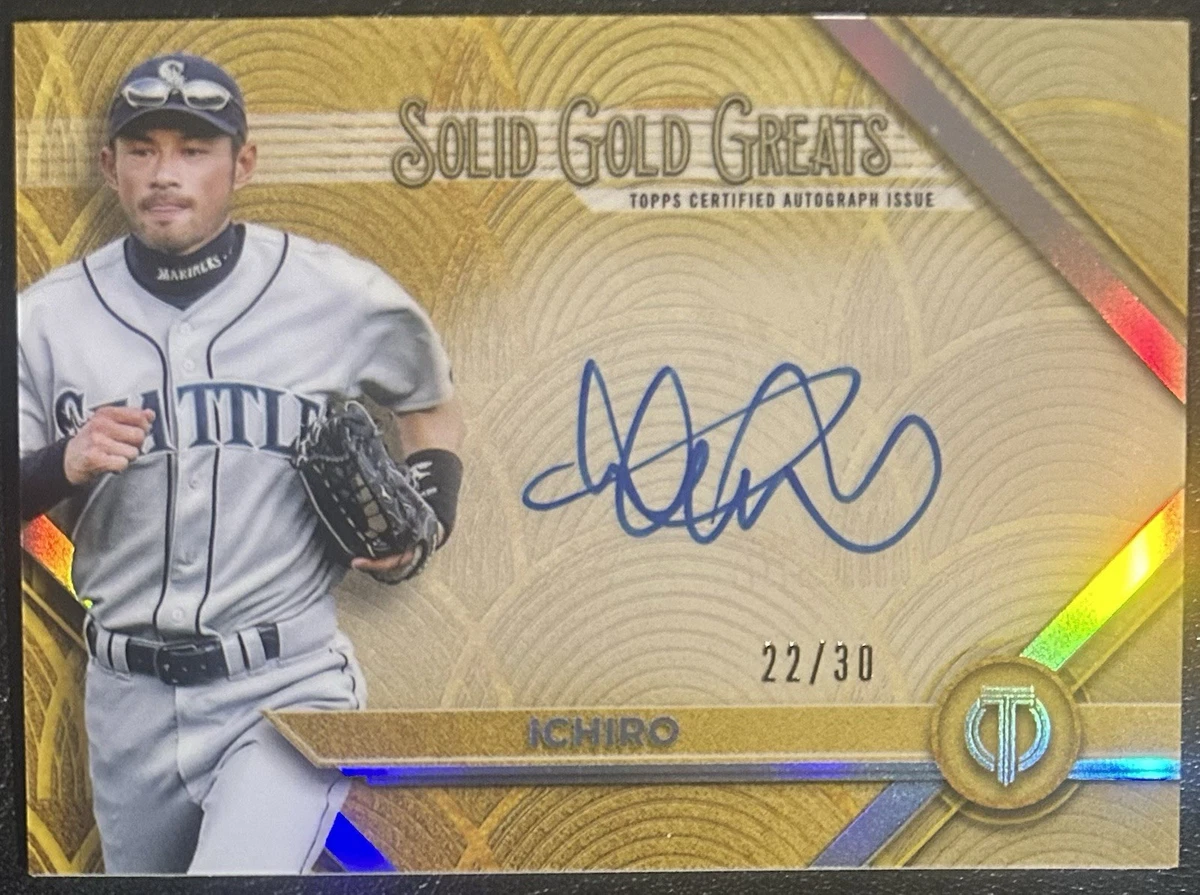 Topps Ichiro Suzuki Autographed Baseball Sports Trading Cards