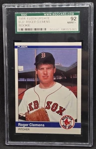 1984 Fleer Update - Roger Clemens #U-27 Rookie Card RC XRC Graded SGC 8.5 NM-MT+ - Picture 1 of 2