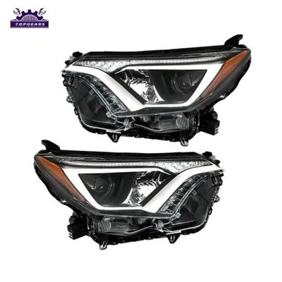 Pair For Toyota Rav4 2016-2018 Tube Bar Halogen Projector Headlights Left+Right - Image 1 of 4