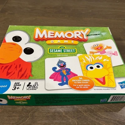 Hasbro Sesame Street Memory Matching Game 36 Cards - Image 1 of 3