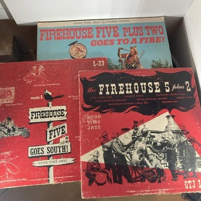 The Firehouse 5 Plus 2, Lot Of 3 Vinyl LP’s 1952-64 Good Time Jazz Records Foto 1 de 4