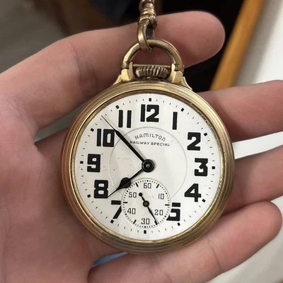 Hamilton Railway Special 1945 21j 16s grado 992b falta cristal funciona Foto 1 de 4