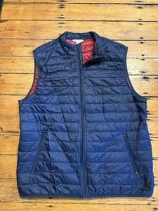 Mens Blue Brooks Brothers “Red Fleece” Zip Up Puffer Vest - XXL - Picture 1 of 4
