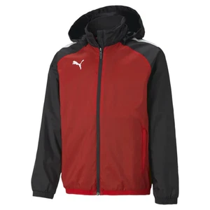Puma Boys Girls TeamLIGA All Weather Rain Jacket Junior Coat Wind Stopper - Picture 1 of 1