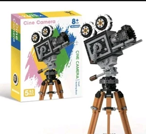 Building Block Set Retro Film Camera Tripod 593 Pieces Micro Bricks - Picture 1 of 2