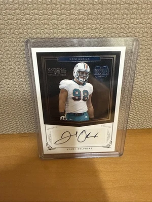 2011 National Treasures Jared Odrick RC Auto /99 Dolphins - Image 1 of 2
