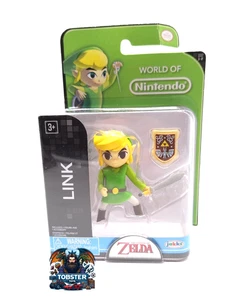 NINTENDO Legends of Zelda action figure Link alto circa 6 cm NUOVO & IMBALLO ORIGINALE Jakks 86059 - Foto 1 di 6