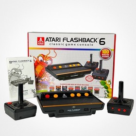 2015 AtGames Atari Flashback 6 Classic Console 100 Built-in Games - AR2680