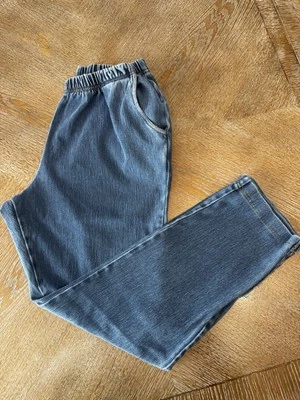 Pantalones de mezclilla LL Bean Blue MedPet cintura elástica 30” entrepierna 26” tiro alto Foto 1 de 4