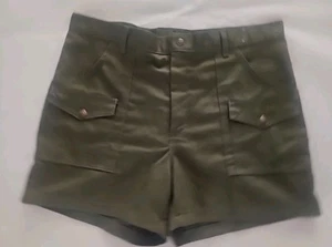 1970's Scouts Shorts Men’s Olive Green Official Uniform America BSA Sz 36 - Picture 1 of 9