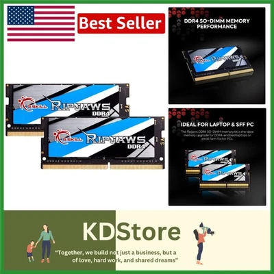 Ripjaws 32GB DDR4 SO-DIMM RAM — High-Performance Laptop Upgrade - Image 1 of 4
