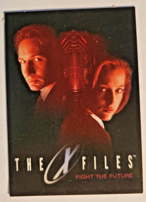 1998 Topps The X-Files Movie Promo Card #P1 Scully-Mulder "Fight the Future" NM - Image 1 of 2