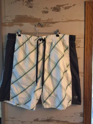 Купальники мужские Ocean Pacific OP XL 40-42 белые и зеленые - Изображение 1 из 4