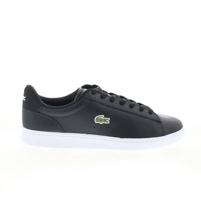 Lacoste Carnaby Set 224 1 SMA Mens Black Leather Lifestyle Sneakers Shoes - Image 1 of 4