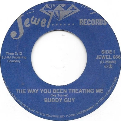 BUDDY GUY The Way You Been Treating Me on Jewel blues R&B 45 HEAR - Image 1 of 2