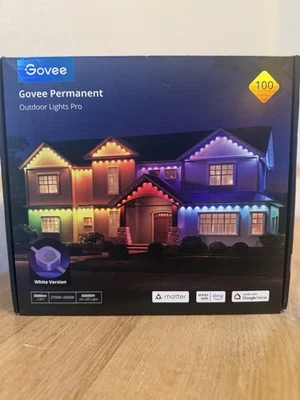 Govee Permanent Outdoor Lights Pro 100ft - Brand New H706A101 / White Version - Image 1 of 4