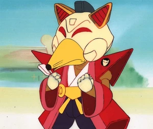 Samurai Pizza Cats Anime Animation Cel BG Big Cheese Tatsunoko Saban 1990 - Picture 1 of 2