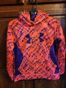 Under Armour Storm UA Loose Hoodie Pink And Purple Size Ylg - Picture 1 of 6