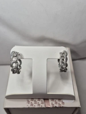 Bomb Party Simply Hoops "A Complete Mood" ópalo azul en baño de rodio  Foto 1 de 4