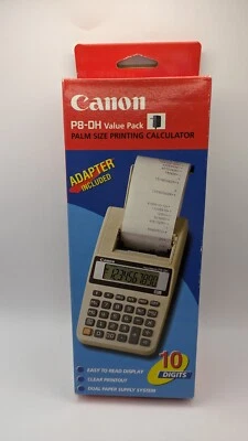 Canon Palm Size Printing Calculator P8-DH Vintage NOS - Image 1 of 2