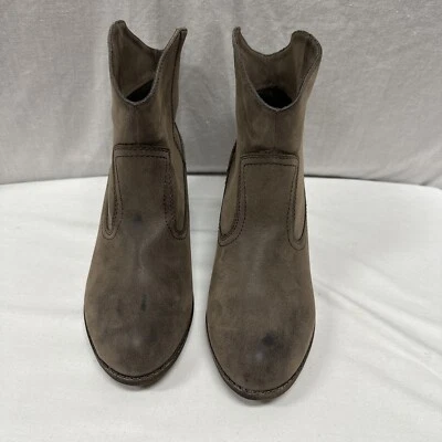 Rocket Dog Womens 10 M Brown Faux Soft  Leather Western Cowgirl Slip On Boots - Image 1 of 4